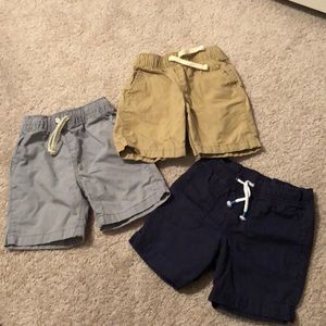 3T Toddler Shorts - Gray, Navy, Khaki
